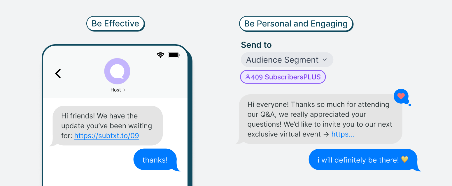 How Subtext Supports SMS List Growth at Scale
