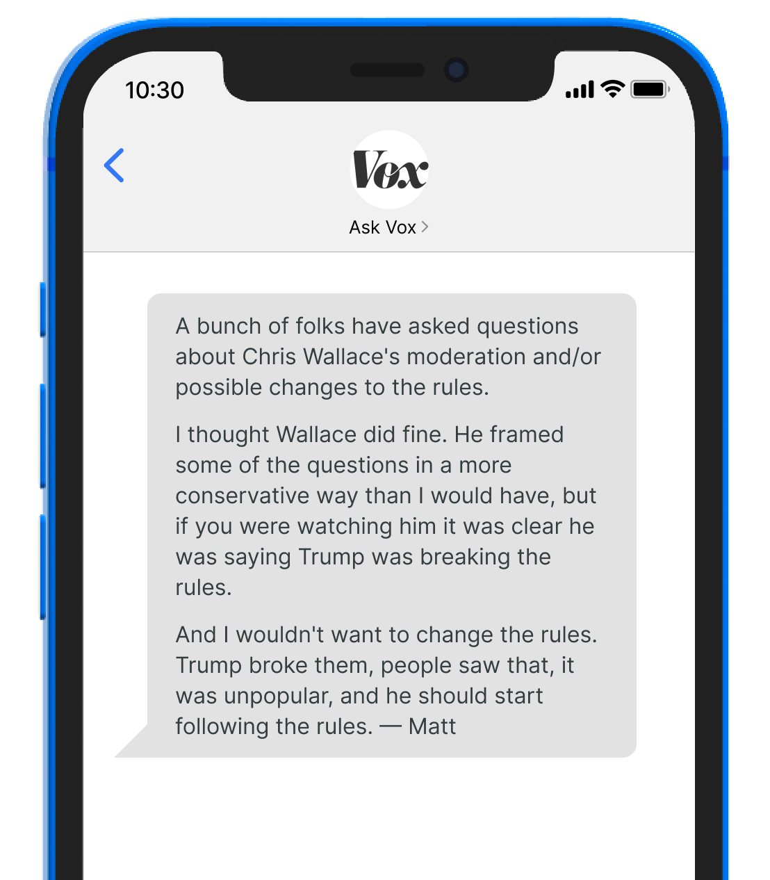Vox Example Vox Example