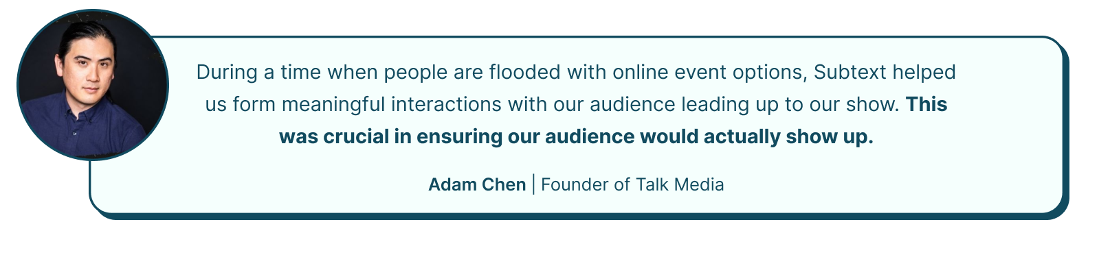 Horizontal Quote Talk Media Chen